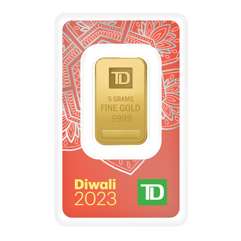 Image pour Lingot d’or TD de 5 g célébrant Diwali (2023) à partir de Métaux précieux TD